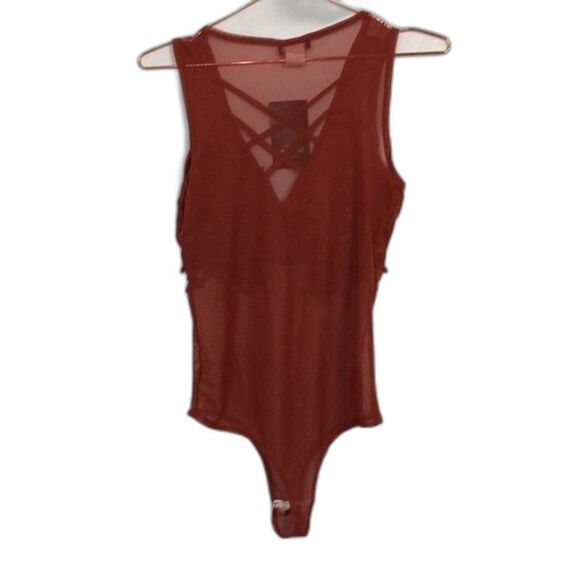 ASOS Mimicks Sleeveless Floral Lace Embroidered Sleeveless Bodysuit NWT Medium - Picture 7 of 7